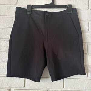 True Classic Sz 33 Men's Black 7" Shorts Stretchy Comfort Outdoor Travel Golf
